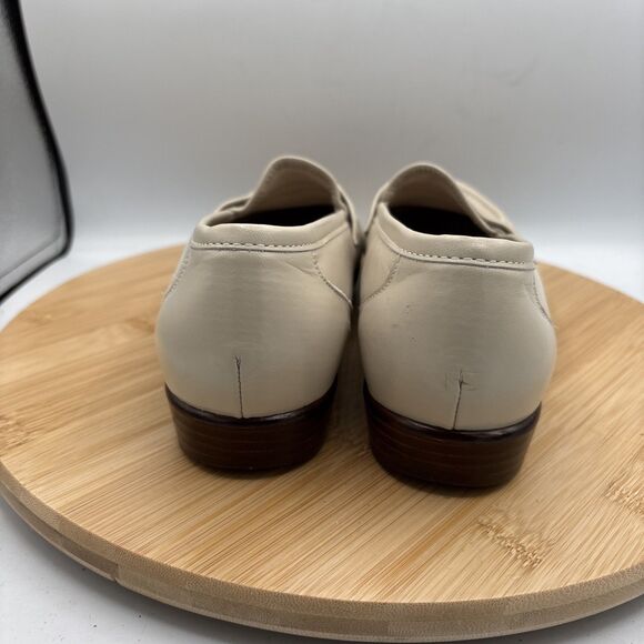 SAS TriPad Comfort Leather Penny Loafers Ivory Bone Slip On Shoes Women’s 9M - Picture 5 of 11